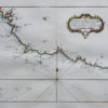 Carte marine ancienne du côte de Bretagne - Quimperlé