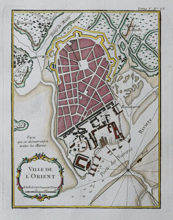 Plan ancien de Lorient - Bretagne