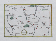 Carte marine ancienne de Lectoure - Gers