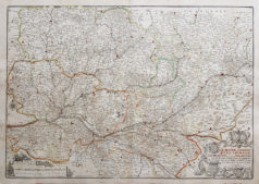 Carte géographique ancienne - Anjou - Maine - Touraine