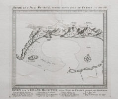Carte marine ancienne de l’île Maurice