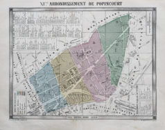 Plan ancien du 11e arrondissement de Paris