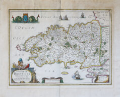 Alternative view of Carte géographique ancienne de la Bretagne