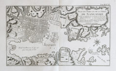 Plan ancien de la ville et port de Nagasaki