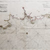 Carte marine ancienne des côtes de Bretagne