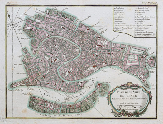 Plan ancien de Venise