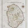 Carte marine ancienne - Île de Niévès - Nevis