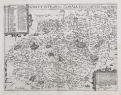 Carte géographique ancienne du Mans
