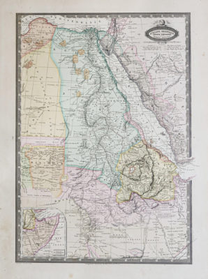 Carte géographique ancienne de l'Afrique Orientale