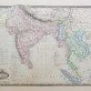 Carte géographique ancienne de l’Asie Méridionale