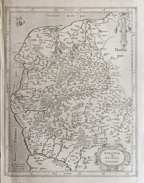 Carte ancienne - Boulogne-sur-Mer - Calais
