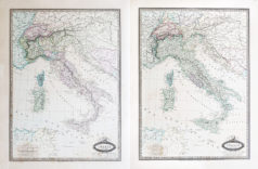 Cartes géographiques anciennes de l'Italie