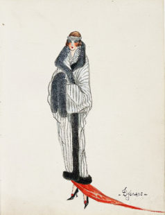 Mode Art Déco - Gouache originale 1923 - 24