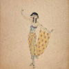 Aquarelle originale - Thais, dancer of Miss Galli