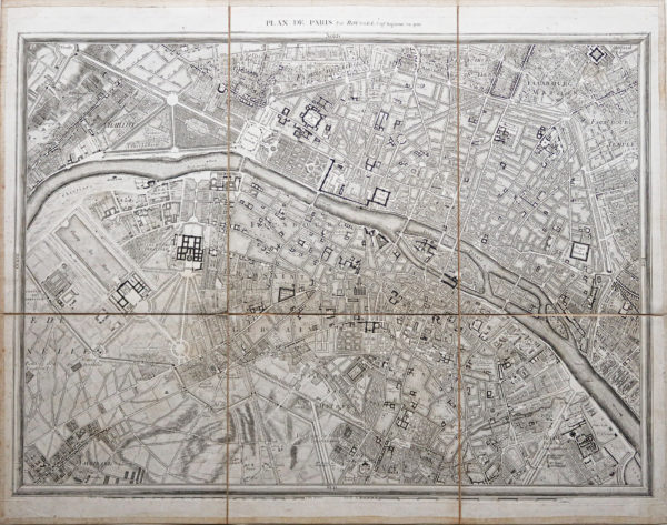 Plan ancien de Paris - Roussel 1700