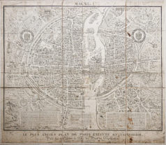 Le plus ancien plan de Paris exécuté en tapisserie - Dheuland 1756
