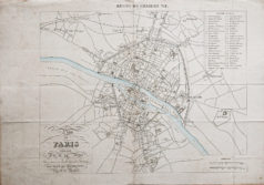 Plan ancien de Paris sous le règne de Charles VII en 1420