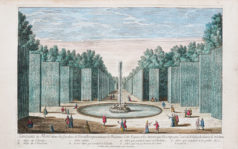 Gravure ancienne - Fontaine de Flore - Versailles