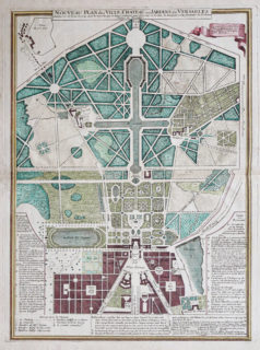 Plan ancien de la ville - Château et jardins de Versailles