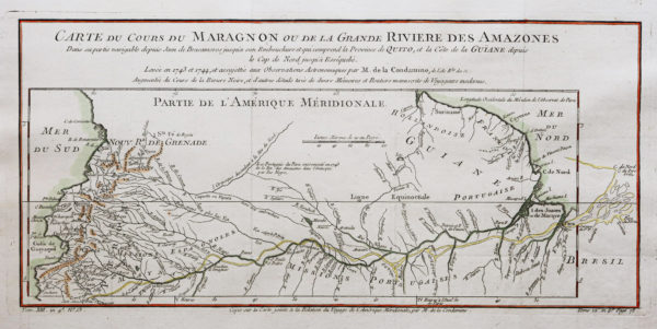 Carte de la rivière des Amazones