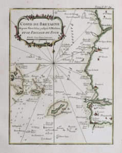 Carte marine ancienne - Béniguet - Molène