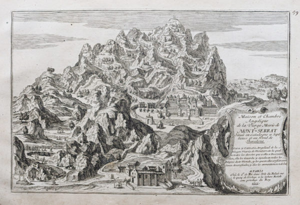 Gravure ancienne du Montserrat