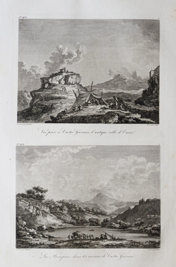 Gravure ancienne de la Sicile