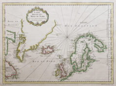 Carte ancienne des Mers du Nord