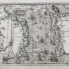 Carte géographique ancienne du Détroit de Gibraltar