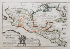 Carte ancienne du Mexique - Californie - Floride