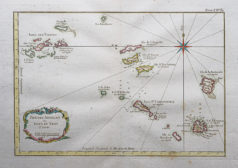 Carte ancienne - Iles Vierges - St Barthelemy