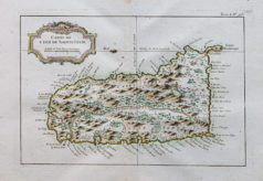 Carte marine ancienne - Île de Sainte Lucie