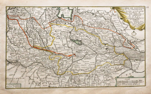 Carte géographique ancienne Italie - Mantoue