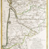 Carte géographique ancienne des Landes