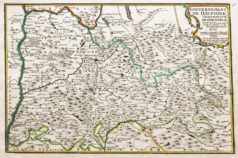 Carte géographique ancienne du Dauphiné