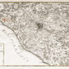 Carte géographique ancienne des environs de Rome