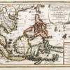 Carte géographique ancienne des Philippines