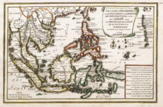 Carte géographique ancienne des Philippines