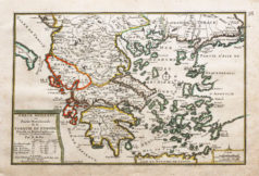 Carte géographique ancienne Grèce