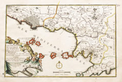 Carte géographique ancienne de Naples