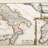 Carte géographique ancienne de Naples - Sardaigne