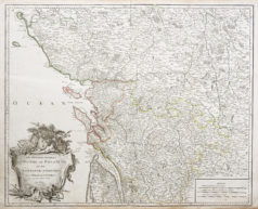 Carte géographique ancienne du Poitou