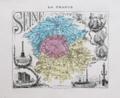 Ancien plan de Paris - antique plan of Paris