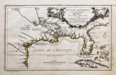 Carte géographique ancienne d’Amérique - Mississipi