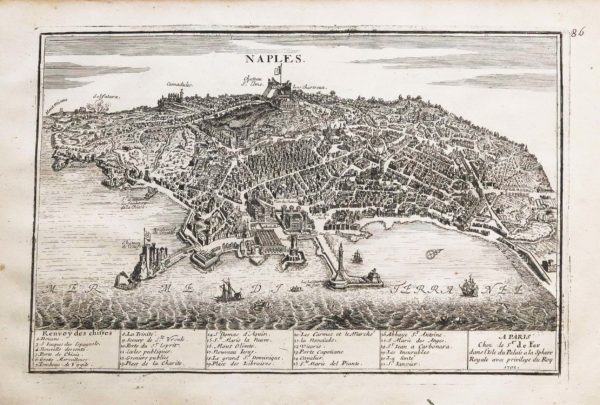 Gravure ancienne de Naples