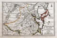 Carte ancienne de Corée - Japon - Chine