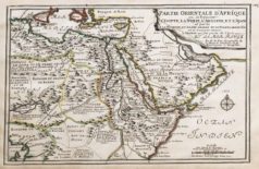 Carte ancienne de l’Afrique orientale - Arabie