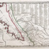 Carte géographique ancienne de la Californie - Nouveau Mexique