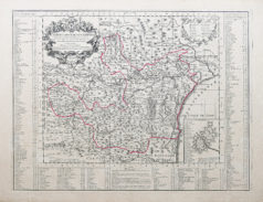 Carte ancienne du Diocèse de Narbonne