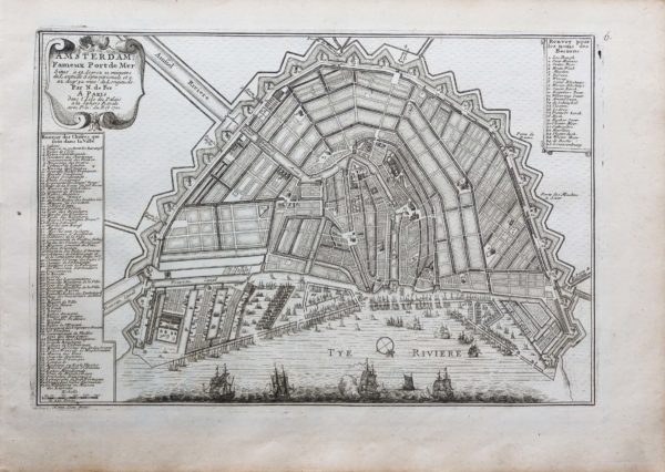 Plan ancien de la ville d’Amsterdam